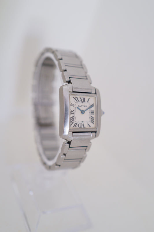 Cartier Tank Française Small Model Stainless Steel