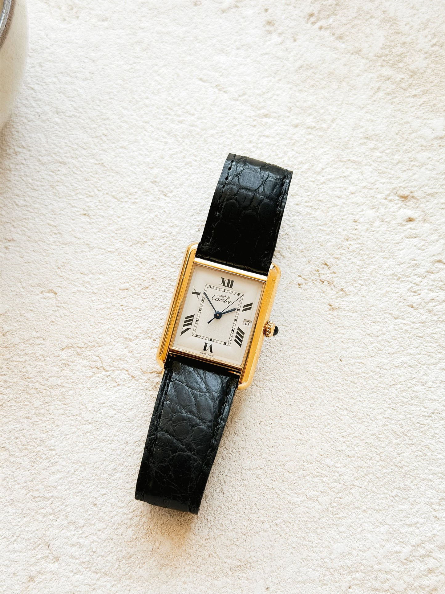 Cartier Tank Louis Vermeil Quartz Date