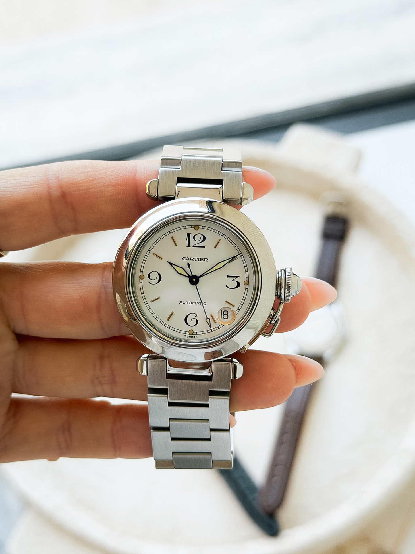 Cartier Pasha Automatic Stainless Steel Watch