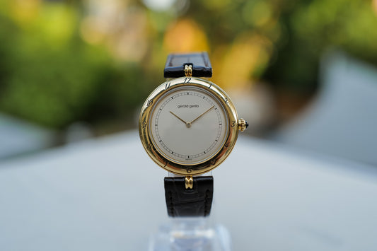 Gérald Genta 18K Yellow Gold Oval Watch