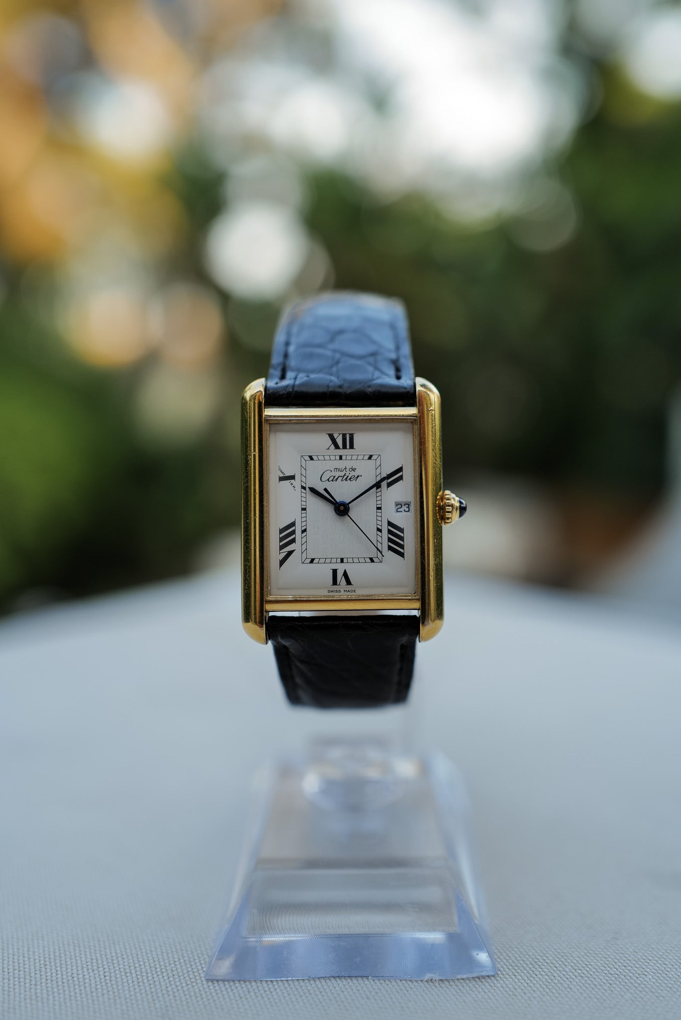Cartier Tank Louis Vermeil Quartz Date
