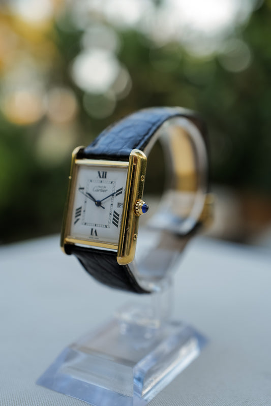 Cartier Tank Louis Vermeil Quartz Date