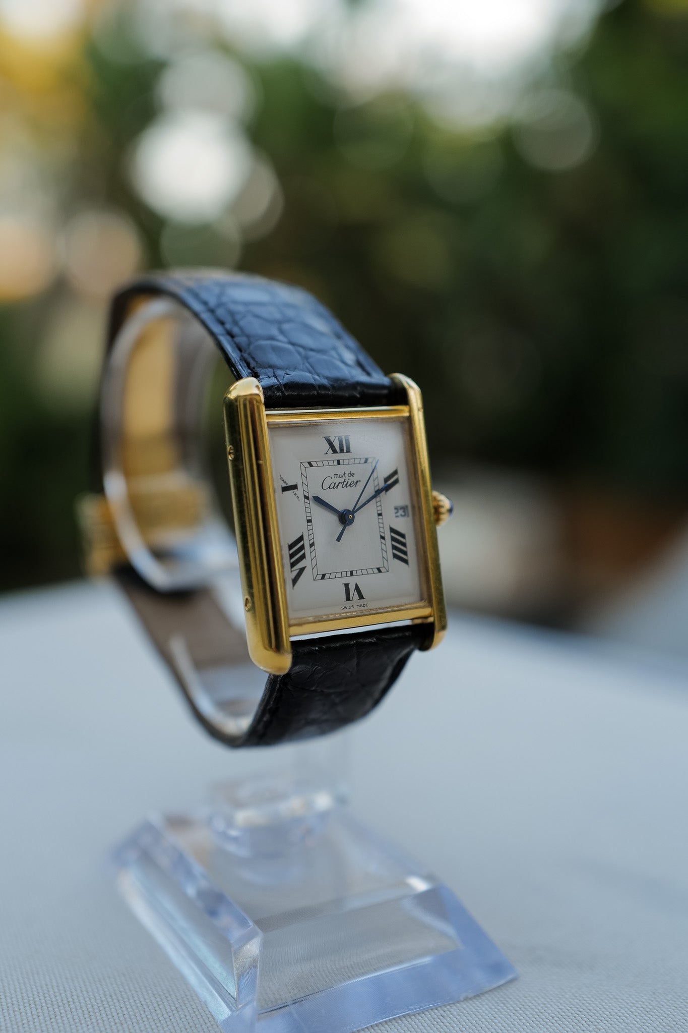 Cartier Tank Louis Vermeil Quartz Date
