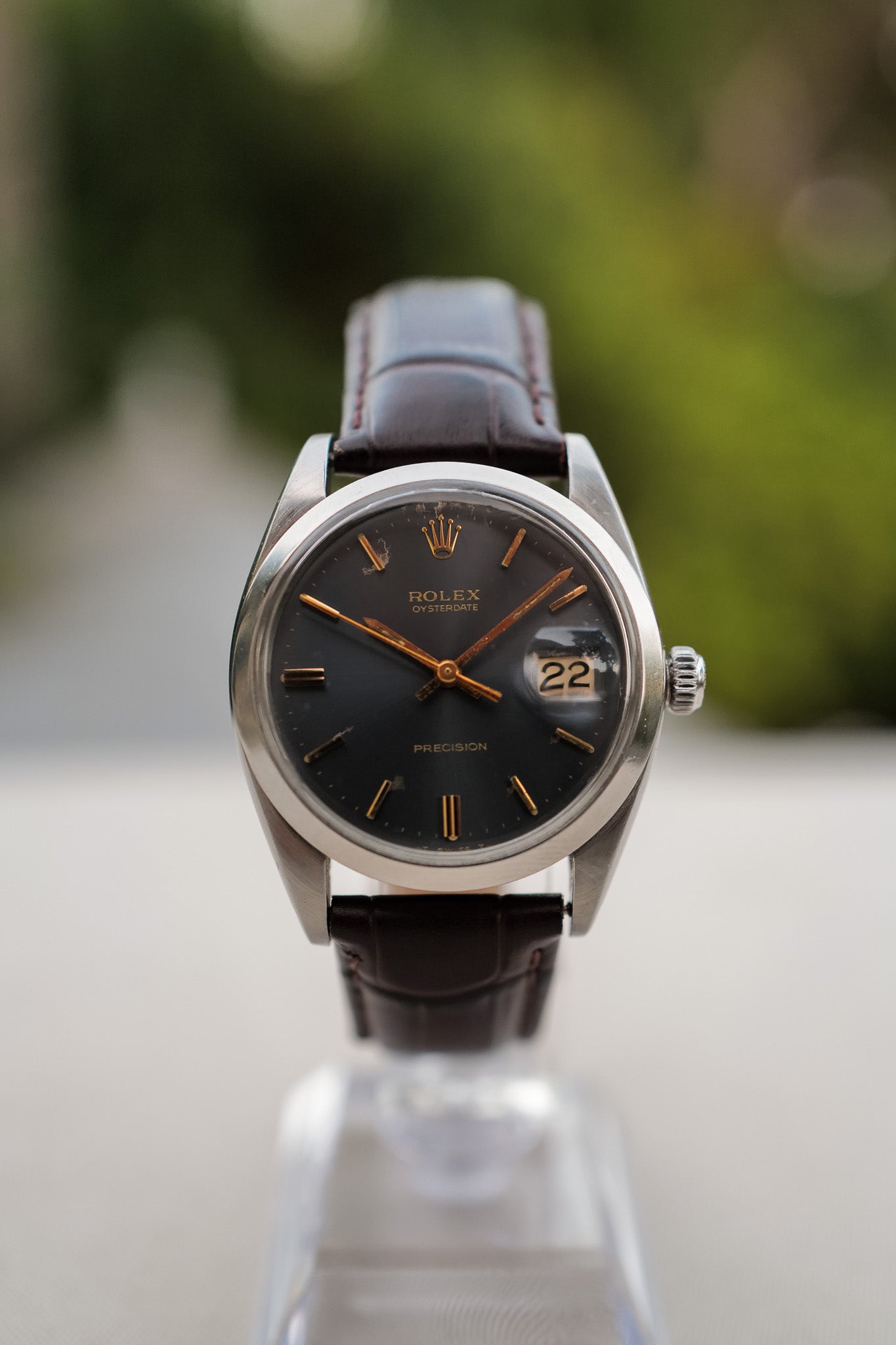Rolex Oysterdate Precision Navy Dial
