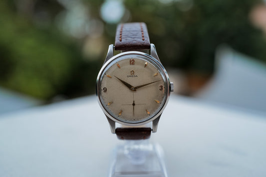 Omega Jumbo Honeycomb Dial Stainless Steel