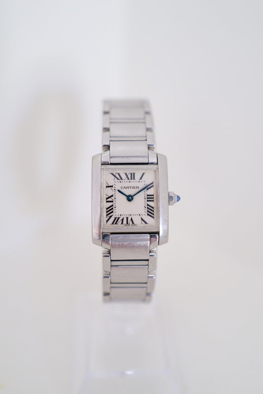 Cartier Tank Française Small Model Stainless Steel